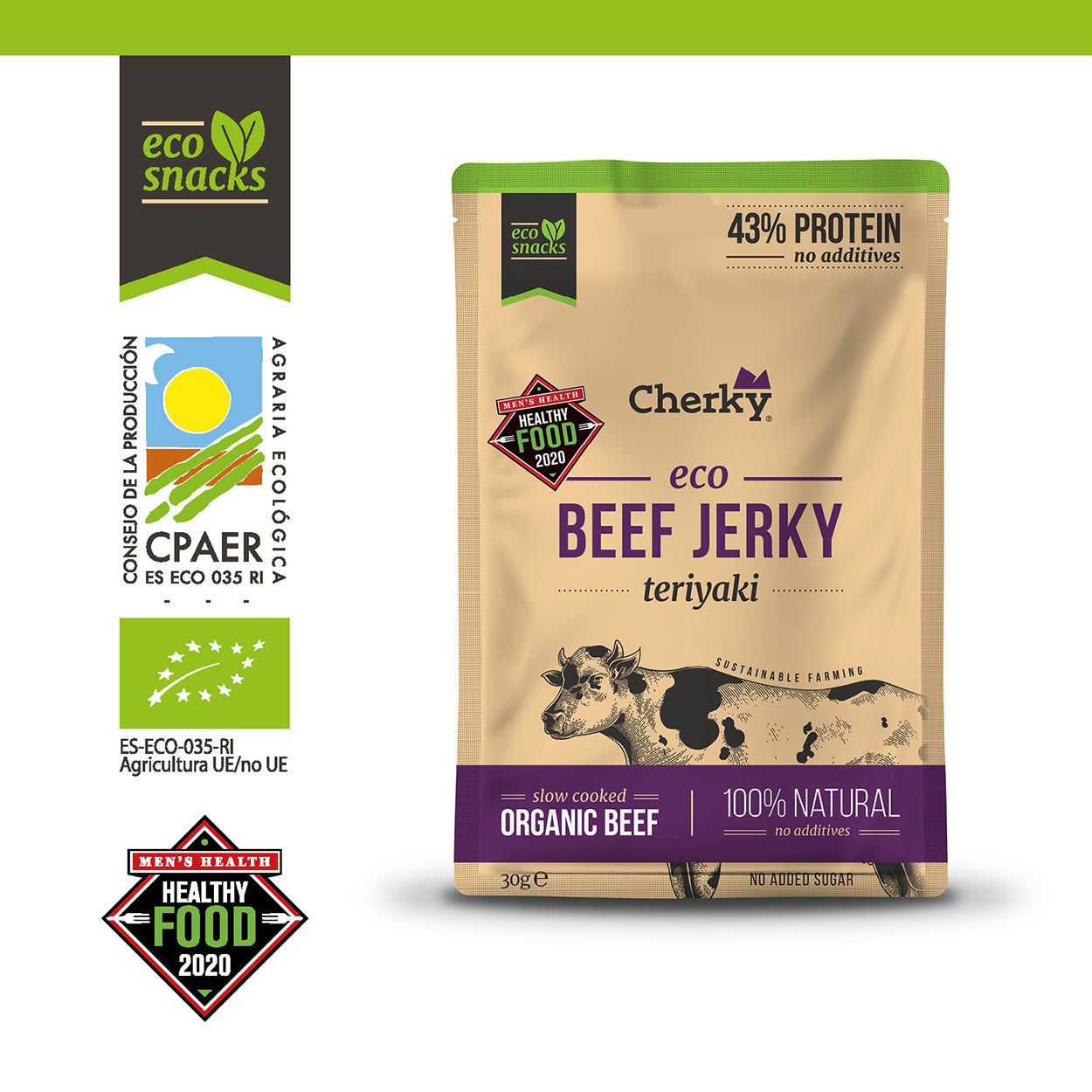 Cherky ECO Beef Jerky Teriyaki 30g